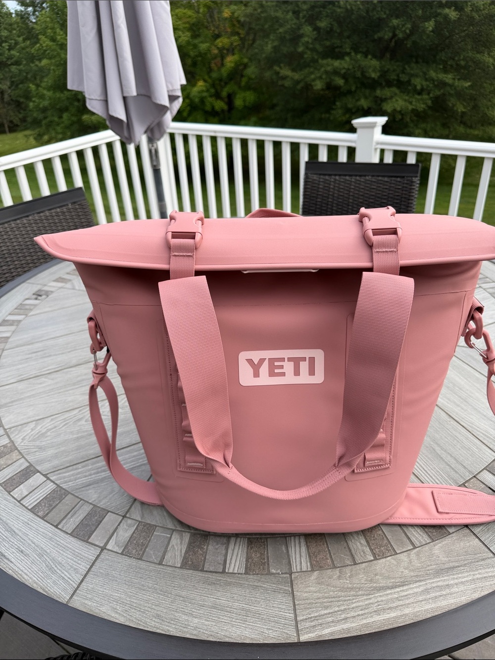 YETI Hopper M30 Soft Cooler – Sandstone Pink | Like New - Picture 5 of 5